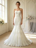 Gorgeous Mermaid Wedding Dresses,Sweetheart Bridal Dress,WD00391