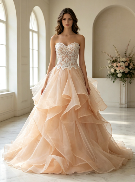 Princess Ball Gown Wedding Dresses,Sweetheart Wedding Gowns,WD00388