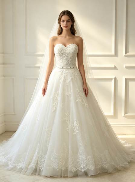 Princess Sweetheart Wedding Dresses,Classic Bridal Gown,WD00382
