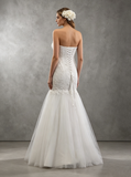 Sweetheart Neckline Mermaid Wedding Dresses,Tulle Floor Length Bridal Dress,WD00548