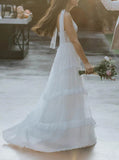 Boho Destination Bridal Dress,See Through Lace Wedding Dress,WS25103113