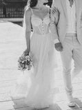 Boho Destination Bridal Dress,See Through Lace Wedding Dress,WS25103113