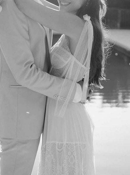 Boho Destination Bridal Dress,See Through Lace Wedding Dress,WS25103113