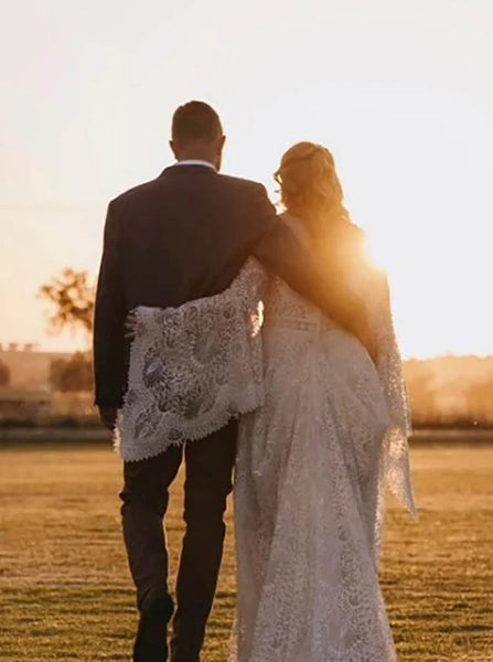 Lace Plus Size Wedding Gown,Long Sleeve Bridal Dress,WS25103112