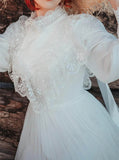 Flounce Top Wedding Dress,Vintage Destination Wedding Dress,WD2543030