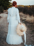 Flounce Top Wedding Dress,Vintage Destination Wedding Dress,WD2543030