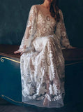 Lace Destination Wedding Dress,Boho Bridal Dress,WD2510031401