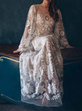 Lace Destination Wedding Dress,Boho Bridal Dress,WD2510031401