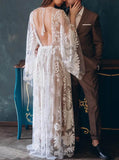 Lace Destination Wedding Dress,Boho Bridal Dress,WD2510031401