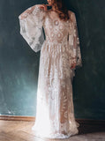 Lace Destination Wedding Dress,Boho Bridal Dress,WD2510031401