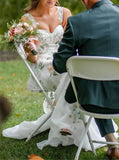 Embroidered Wedding Dress,A-line Destination Wedding Dress,WS2510021507
