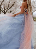 Sweetheart Neck Sheer Wedding Dress,Two Tone Wedding Gown,WD09291456