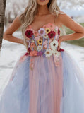 Sweetheart Neck Sheer Wedding Dress,Two Tone Wedding Gown,WD09291456