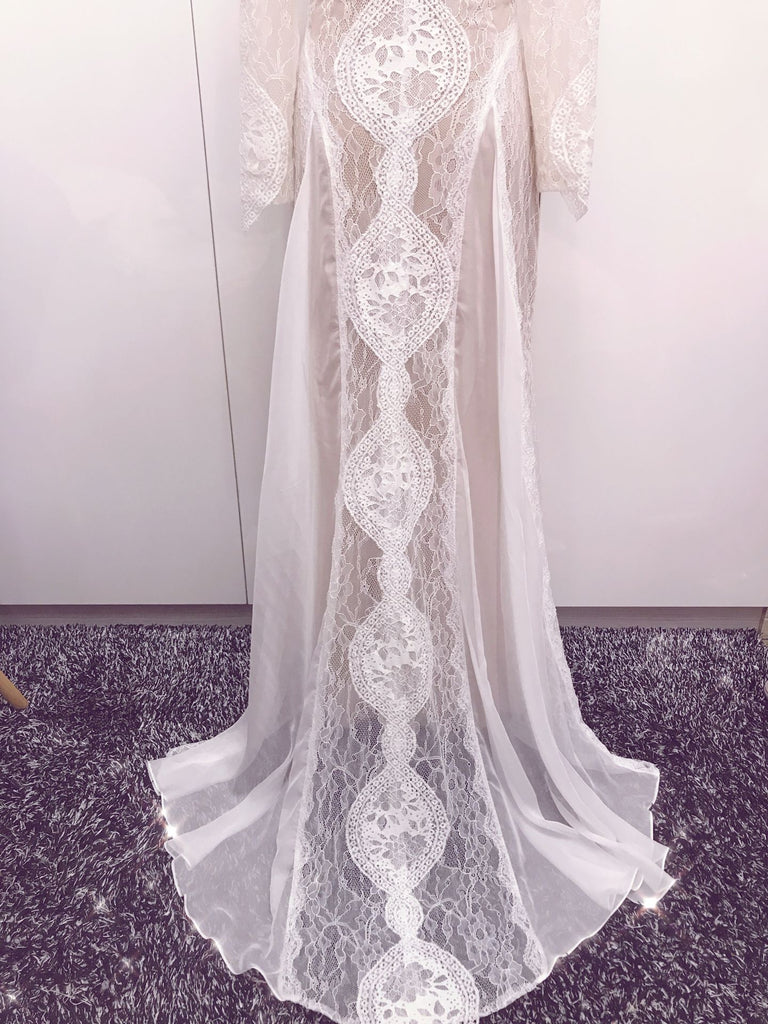Backless Wedding Dresses,Lace Wedding Dress,Wedding Dress with Sleeves - Wishingdress Backless Wedding Dresses,Lace Wedding Dress,Wedding Dress with Sleeves - Wishingdress