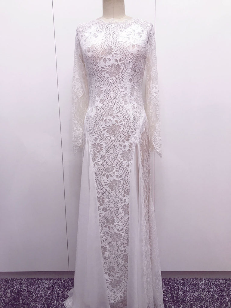 Backless Wedding Dresses,Lace Wedding Dress,Wedding Dress with Sleeves - Wishingdress Backless Wedding Dresses,Lace Wedding Dress,Wedding Dress with Sleeves - Wishingdress