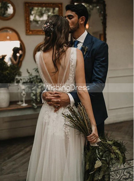 Boho Wedding Dress,Casual Wedding Dress,WD00426