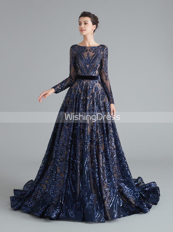 A-line Prom Dresses with Long Sleeves,Sequined Homecoming Dress,HC0020 - Wishingdress A-line Prom Dresses with Long Sleeves,Sequined Homecoming Dress,HC0020 - Wishingdress