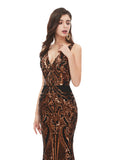 Fitted Prom Dresses,Sequined Evening Dress,PD00471