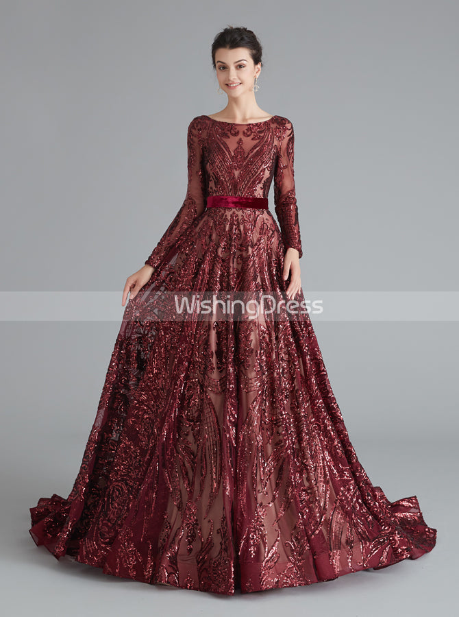 A-line Prom Dresses with Long Sleeves,Sequined Homecoming Dress,HC0020 - Wishingdress A-line Prom Dresses with Long Sleeves,Sequined Homecoming Dress,HC0020 - Wishingdress