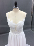 Open Back Wedding Dresses,Boho Bridal Dress,Beach Wedding Dress,Long Wedding Dress,WD00248