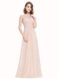 Forest Green Bridesmaid Dress,Chiffon Long Bridesmaid Dress,BD00086