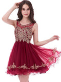 Dark Navy Homecoming Dresses,Tulle Sweet 16 Dress,Short Homecoming Dress,HC00104