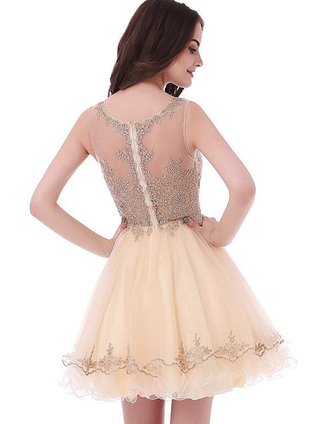 Dark Navy Homecoming Dresses,Tulle Sweet 16 Dress,Short Homecoming Dress,HC00104