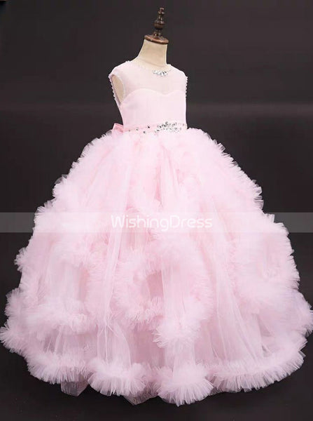 Pink Girls Pageant Dresses,Ball Gown Princess Pageant Dress,GPD0024