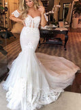 Mermaid Wedding Dresses,Sweetheart Wedding Dress,White Wedding Dress,WD00208