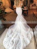 Mermaid Wedding Dresses,Sweetheart Wedding Dress,White Wedding Dress,WD00208