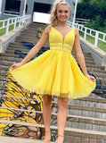 Yellow Sweet 16 Dresses,Tulle Sweet 16 Dress,Unique Sweet 16 Dress,SW00023