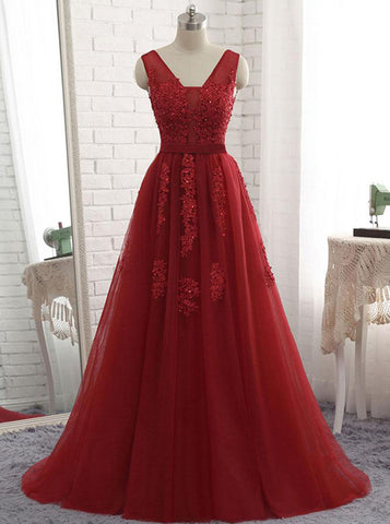 products/Burgundy-Bridesmaid-Dress-Tulle-Bridesmaid-Dress-Aline-Lace-Bridesmaid-Dress-BD00197.jpg