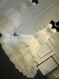 Mermaid Lace Wedding Dress,Vintage Sweetheart Bridal Dress,WD00395