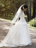 Rustic Wedding Dresses,Modest Wedding Dress,Satin Wedding Dress,WD00154
