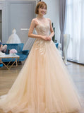 Illusion Wedding Dresses,Fairytale Bridal Dress,WD00351