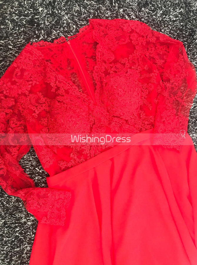 Red Wedding Dresses,Wedding Dress with Long Sleeves,Destination Weddin Red Wedding Dresses,Wedding Dress with Long Sleeves,Destination Weddin
