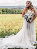 Plus Size Fit And Flare Wedding Dress,Cage Skirt V-neck Wedding Dress,WD00695