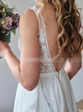 Beach Wedding Dress,Chiffon Destination Bridal Dress,WD00759
