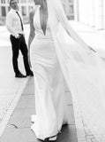 Fit and Flare Wedding Dresses,Cutout Back Wedding Dresses,WD00841