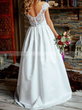 A-line Floor Length Wedding Dresses,Classic Wedding Dresses,WD00861