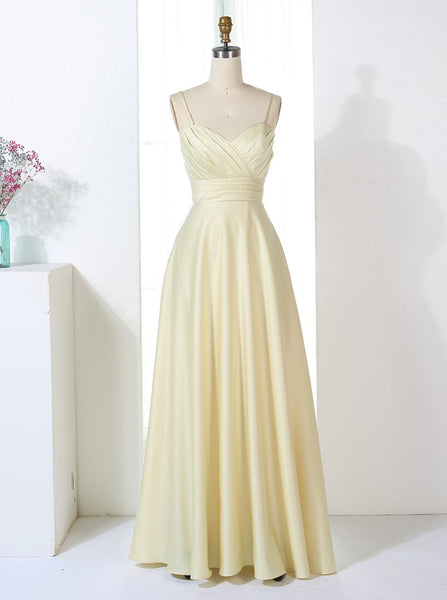 A-line Bridesmaid Dresses,Satin Bridesmaid Dress,Vintage Bridesmaid Dress,BD00316