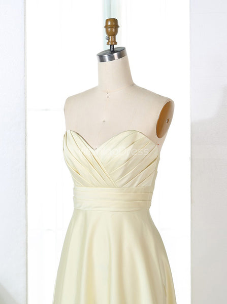 A-line Bridesmaid Dresses,Satin Bridesmaid Dress,Vintage Bridesmaid Dress,BD00316