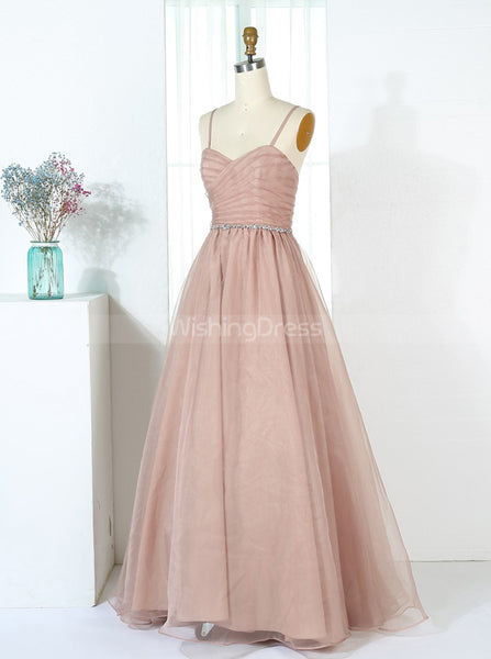 A-line Bridesmaid Dresses,Simple Bridesmaid Dress,Organza Bridesmaid Dress,BD00290