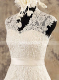 A-line Floor Length Wedding Dress,Classic Reception Wedding Gown,WD00578