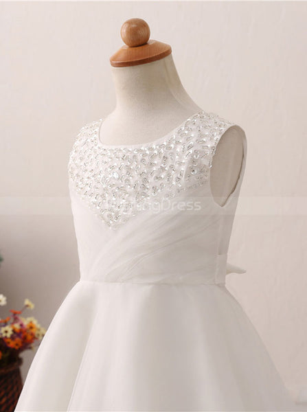 A-line Flower Girl Dresses,Full Length Flower Girl Dress,Lovely Flower Girl Dress,FD00056