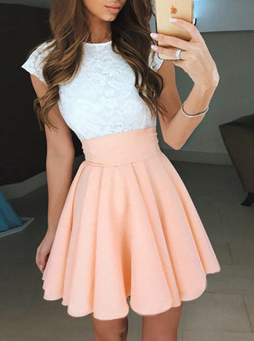 A-line Homecoming Dresses,Two Tone Homecoming Dress,Homecoming Dress for Teens,HC00186