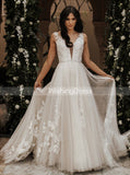A-line Tulle Wedding Dresses,Princess Wedding Dress,WD00423