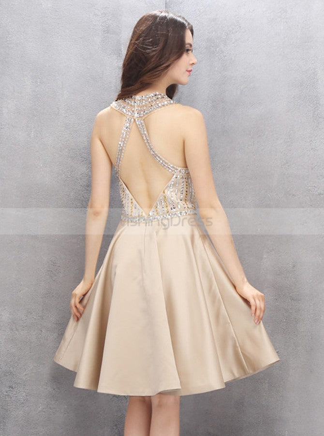 Aline Homecoming Dresses,Knee Length Homecoming Dress,High Neck Homecoming Dress,HC00117, US2 / Dark Navy Aline Homecoming Dresses,Knee Length Homecoming Dress,High Neck Homecoming Dress,HC00117, US2 / Dark Navy