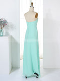 Aqua Bridesmaid Dresses,Empire Waist Bridesmaid Dress,Long Bridesmaid Dress,BD00319