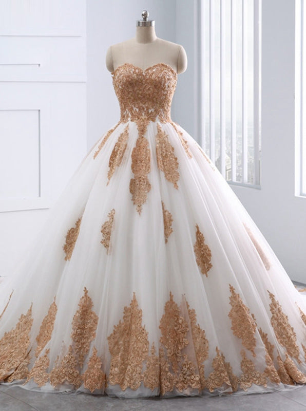 Ball Gown Wedding Dresses,Strapless Wedding Dress,Unique Bridal Gown,C - Wishingdress Ball Gown Wedding Dresses,Strapless Wedding Dress,Unique Bridal Gown,C - Wishingdress